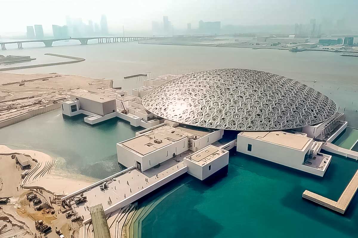 The Abu Dhabi Louvre from above
