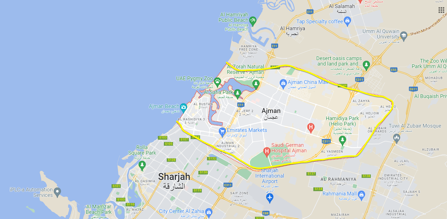 Ajman Emirate in UAE