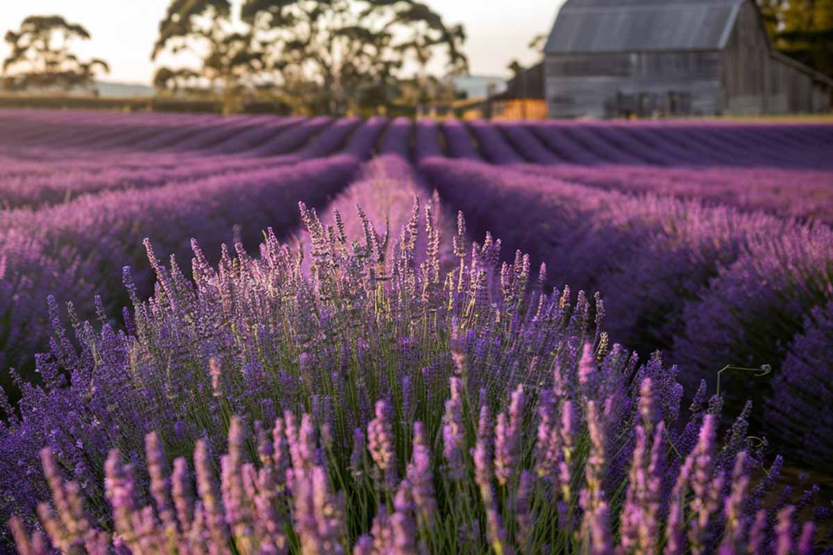 Best time to visit Lavender Fields in Tasmania