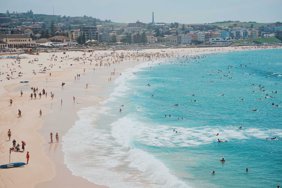 Bondi Beach, Sydney's most famous beach.