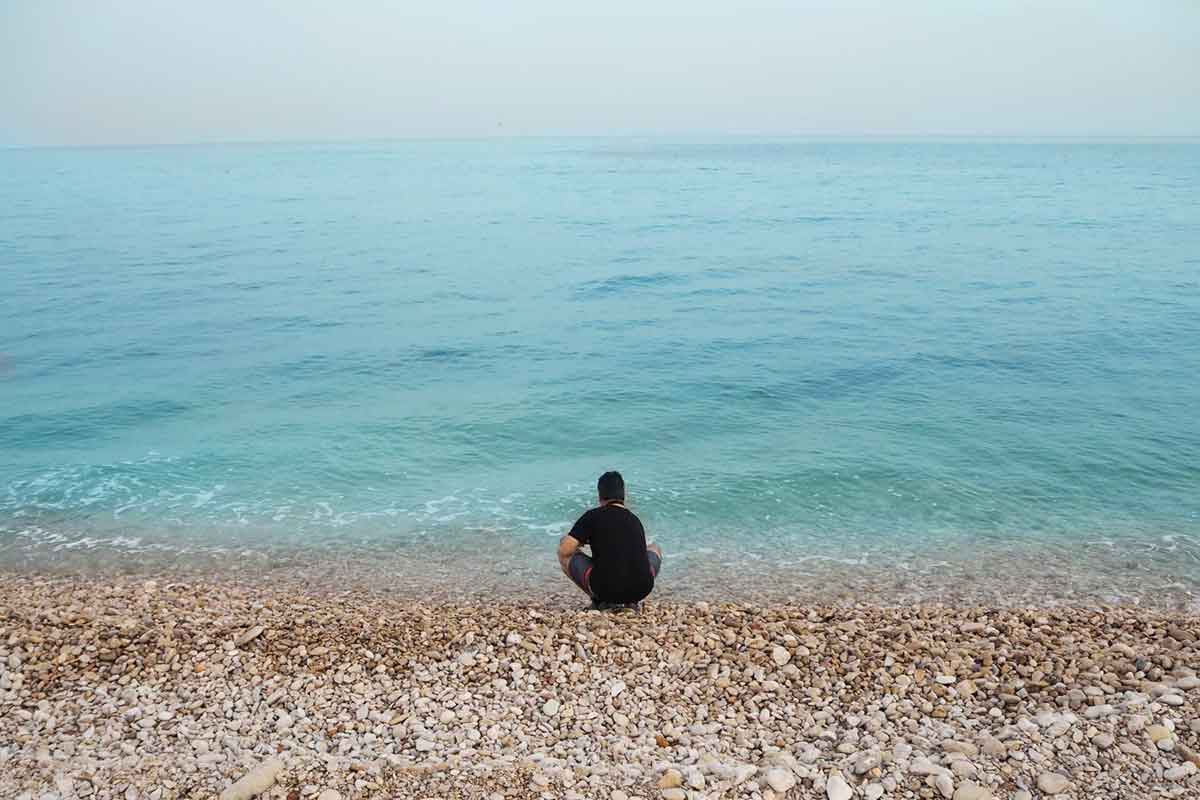 BradTestingTheWaters Brad testing the waters at Altea