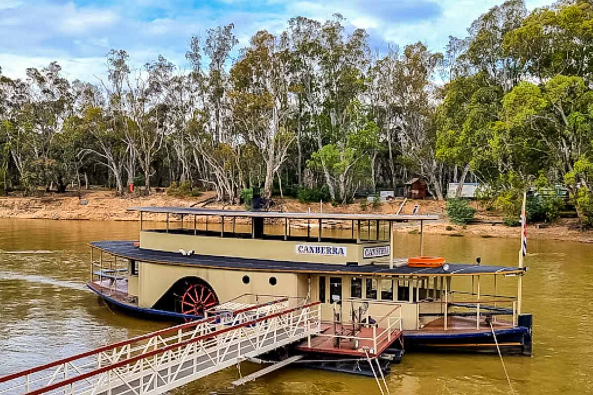 The Canberra - a riverboat operating on the Murray river at Echuca