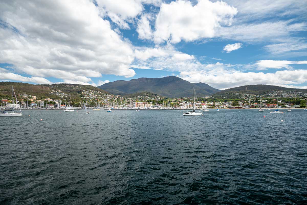 Hobart from the bay