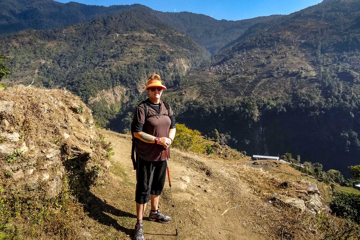 Me hiking Annapurna Circuit