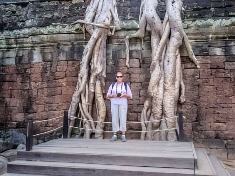 Jen at Angkor Wat National Park
