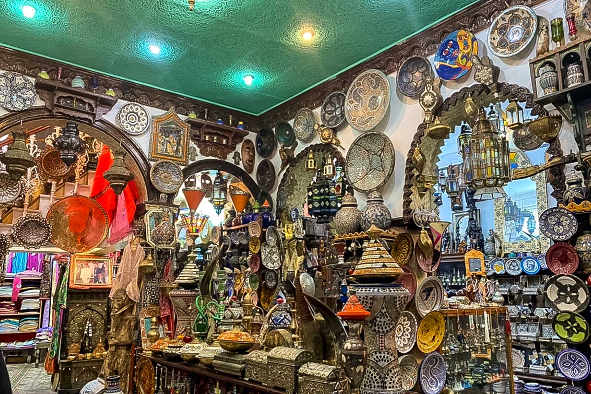 A typical shop inside Tanger Mdina