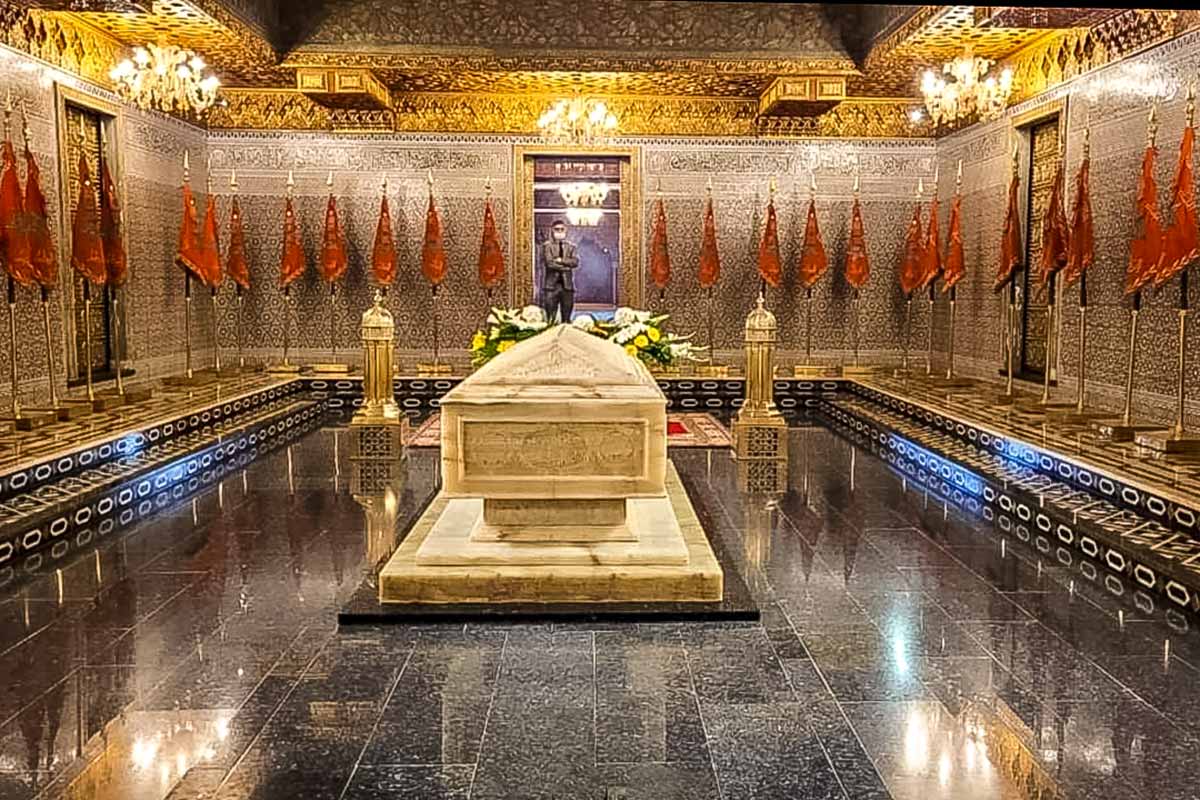 The very grand interior and final resting place of Mohammad V