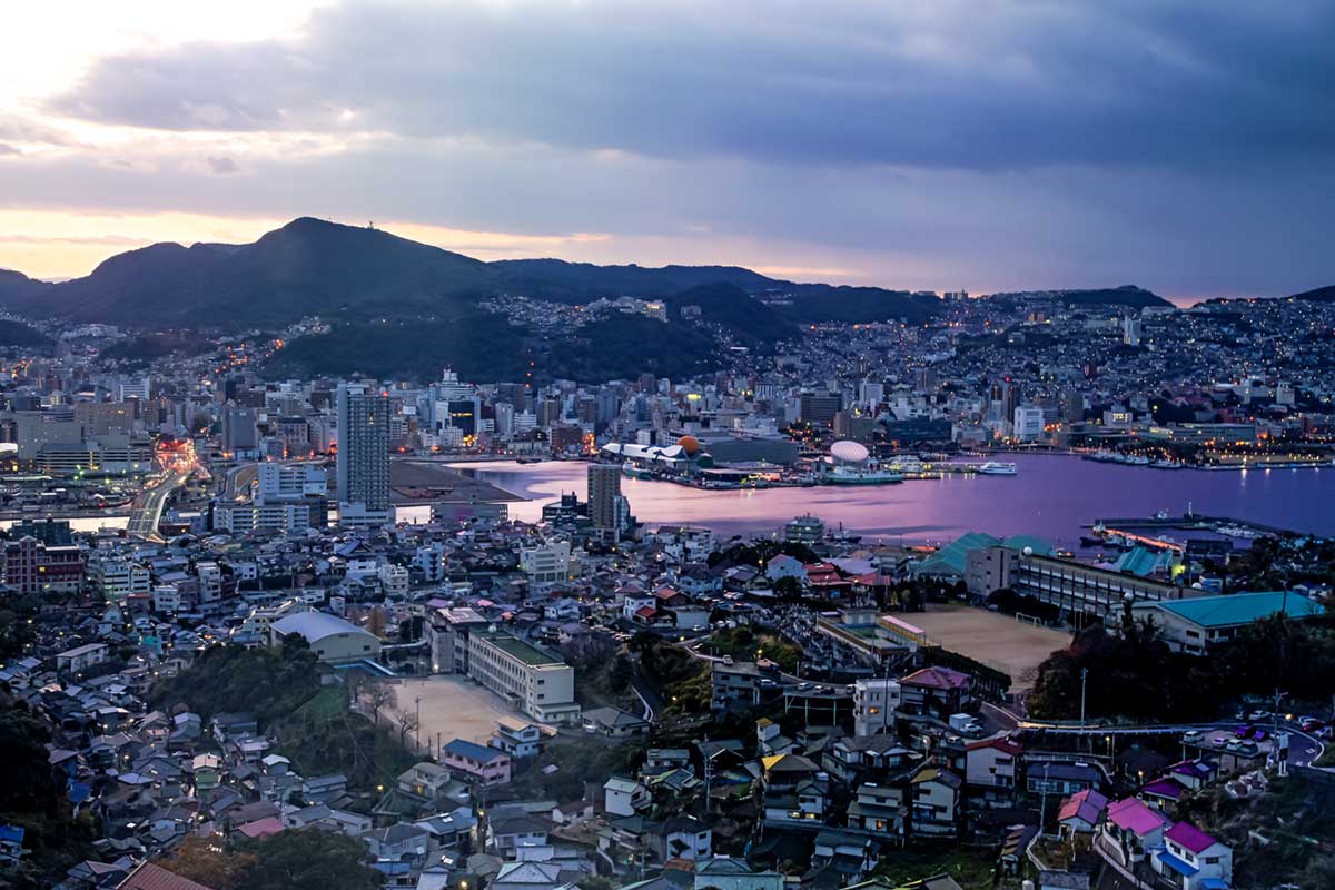 The view from Mount Inasa over Nagasaki