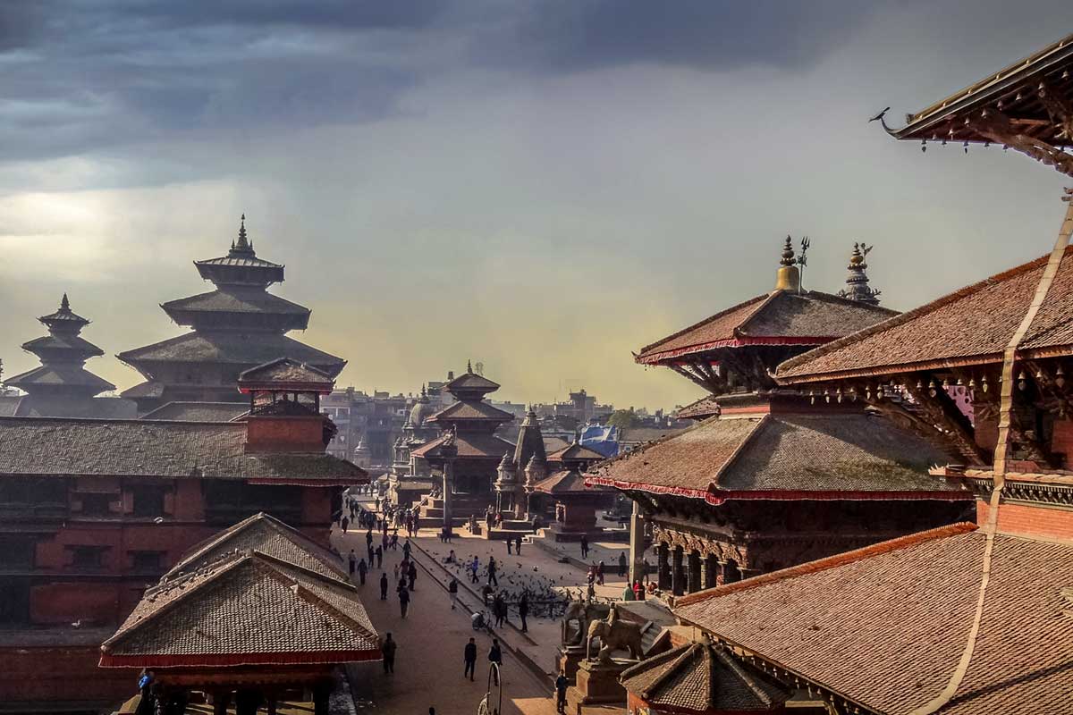 PatanAreaOPT Patan Durbar Square temple area Kathmandu