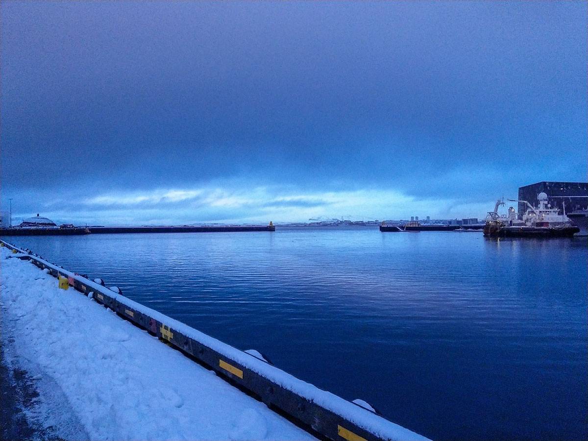 ReykavikPort Reykjavik Port - where you will board the boat for your aurora tour.