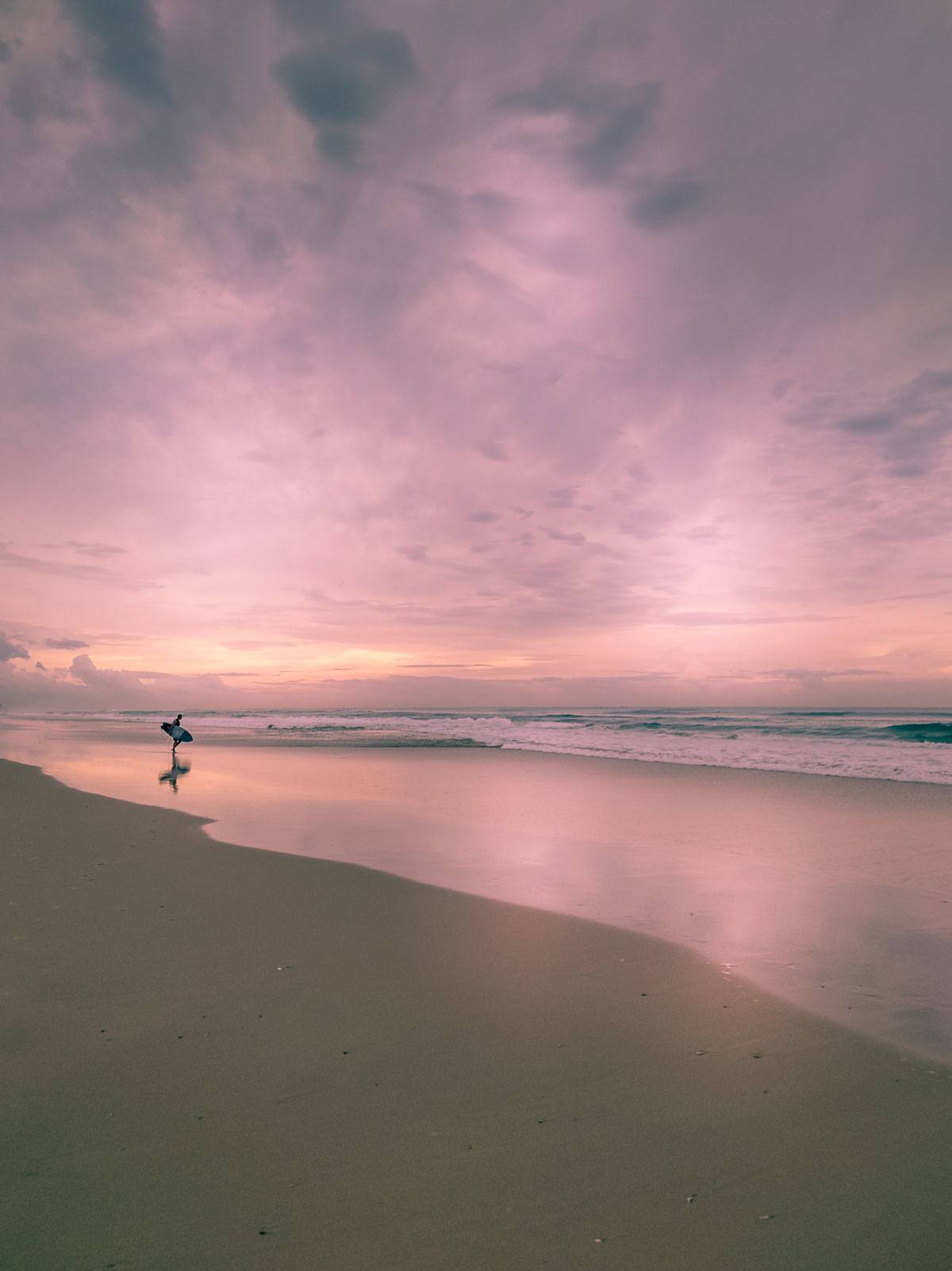 Surfer at Miami Beach Gold Coast