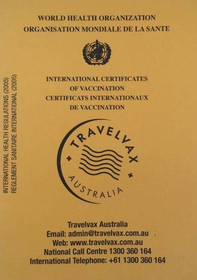 TravelVaccinationBooklet A travel vaccination booklet