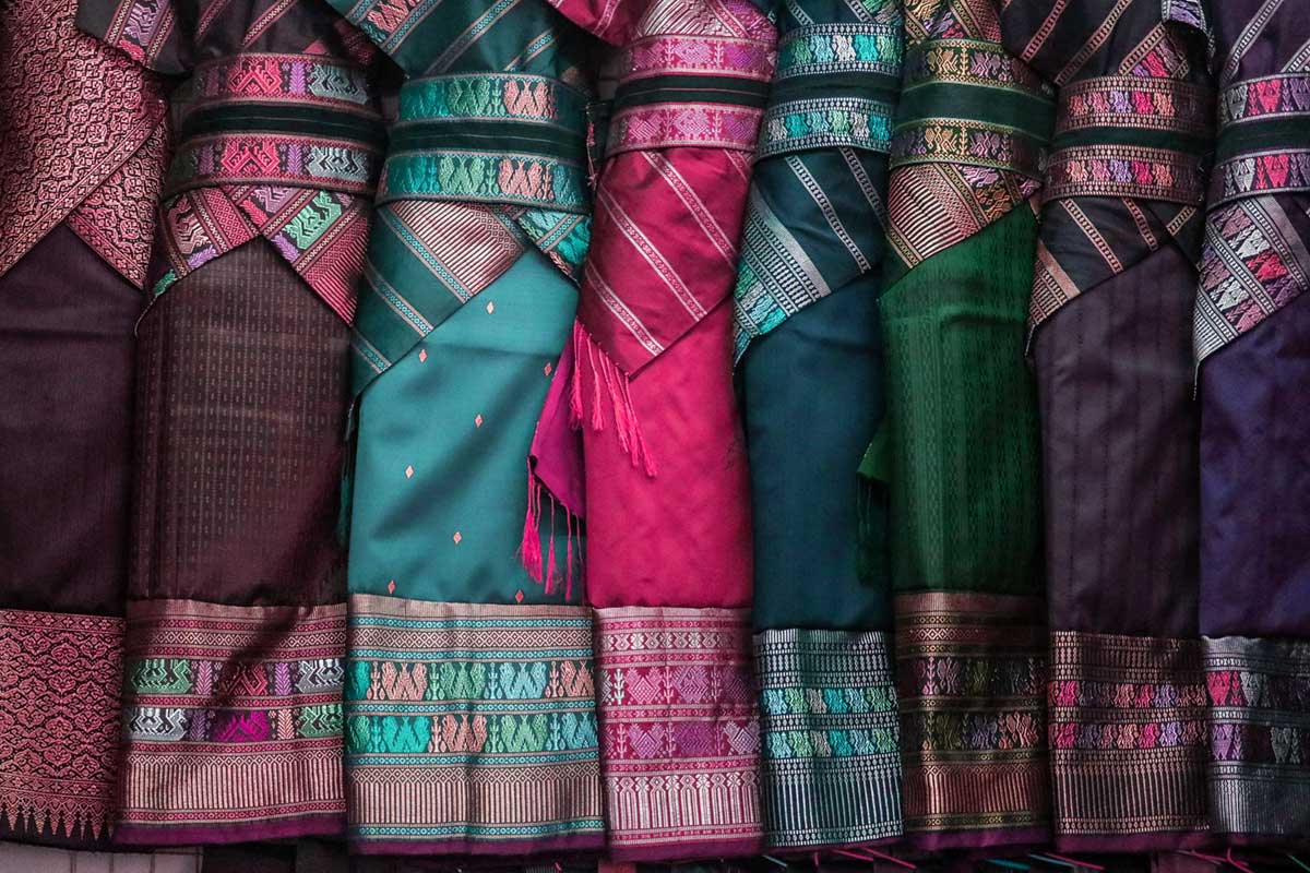 Textiles for sale in Sapa Vietnam