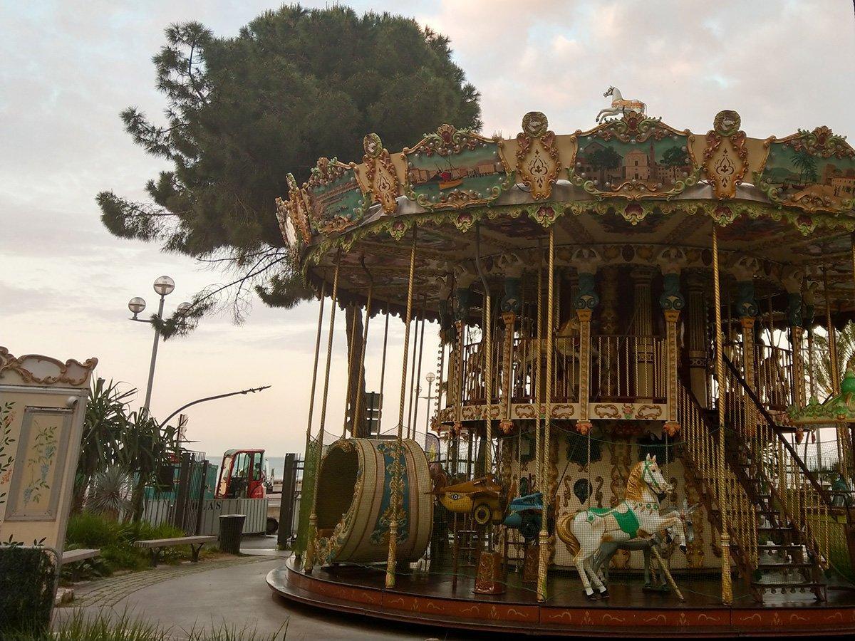 The Carousel on the foreshore in Nice, France