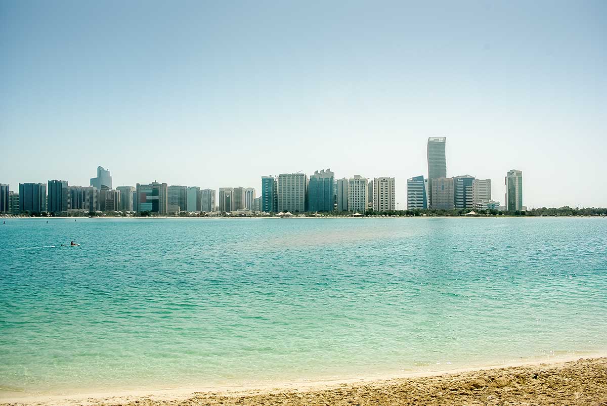 The corniche Abu Dhabi