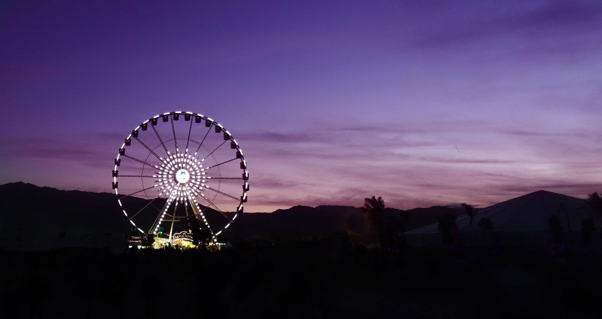 The ferris wheel at Coachella Music and Arts Festival