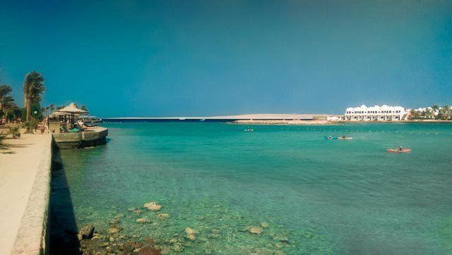 A resort bay in Hurghada