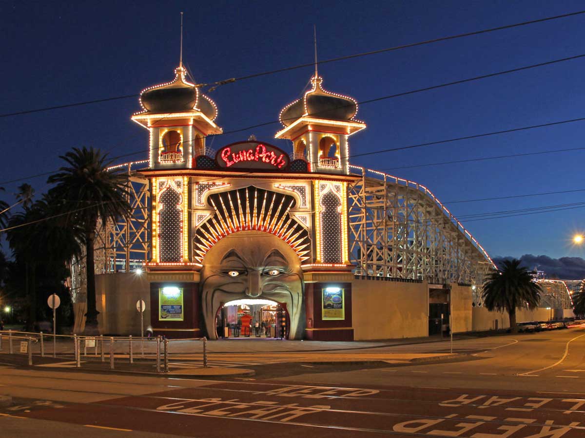 Luna Park at St Kilda Beach, Melbourne