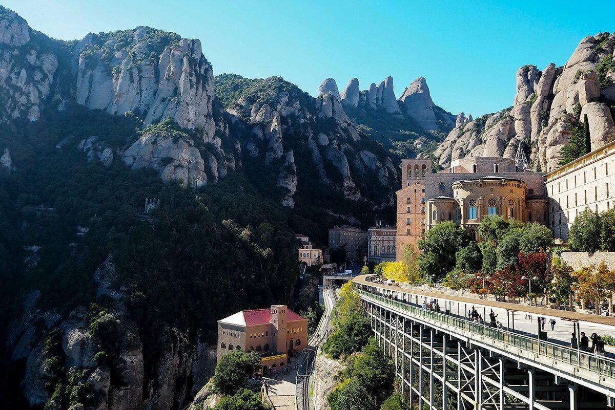 The mountains and monestary of Montserrat, Spain