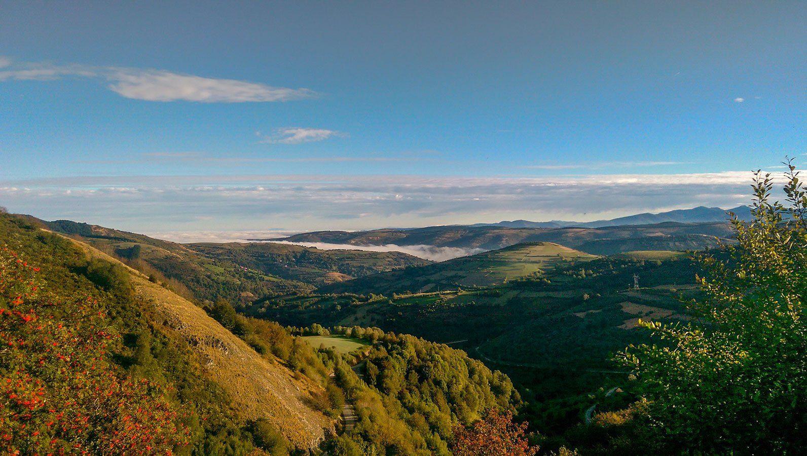 The view from O'Cebreiro