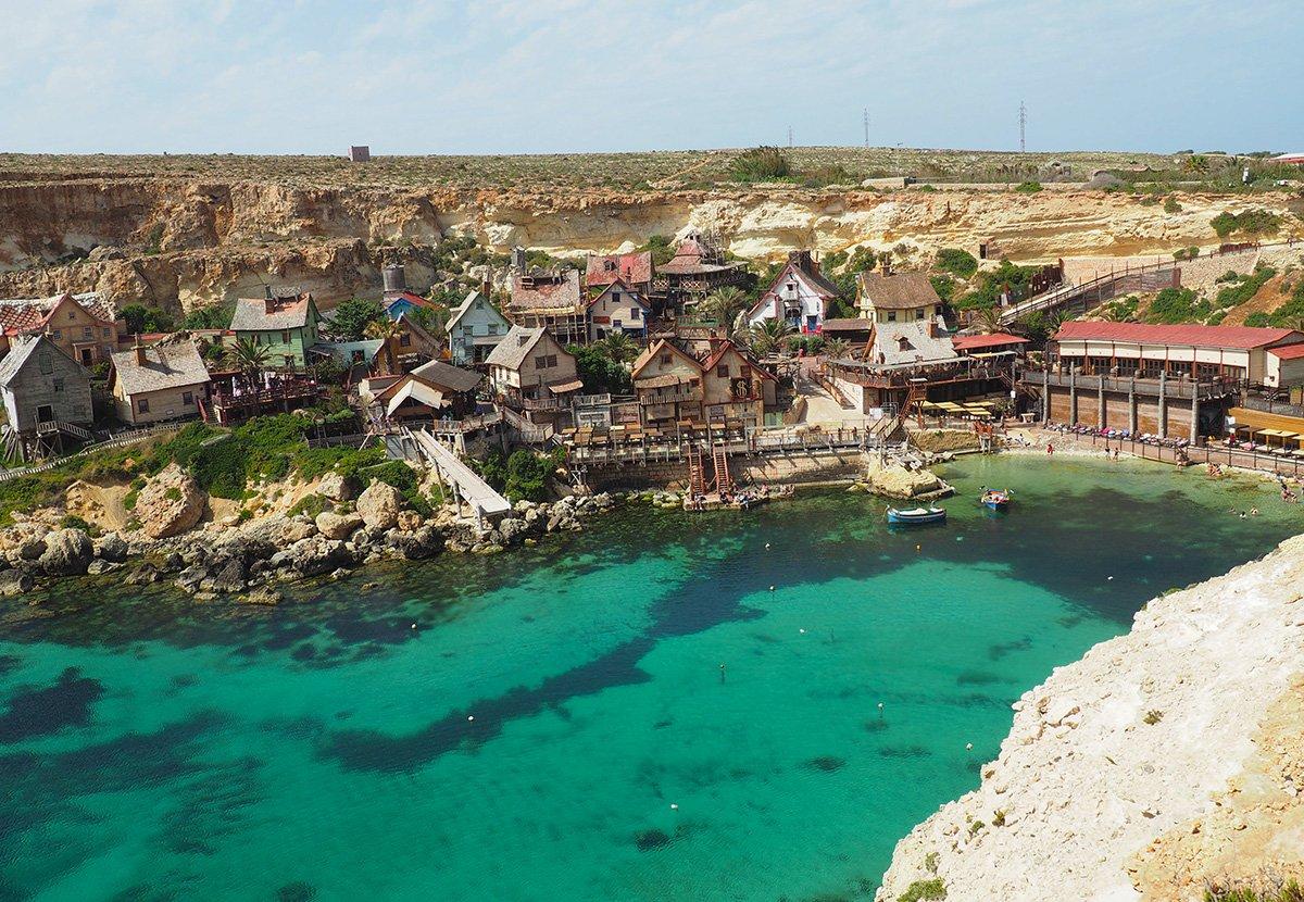 Popeye Village Malta from the lookout