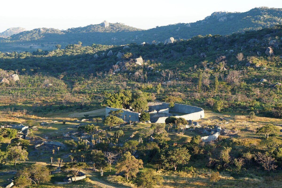 The view over Great Zimbabwe Ruins