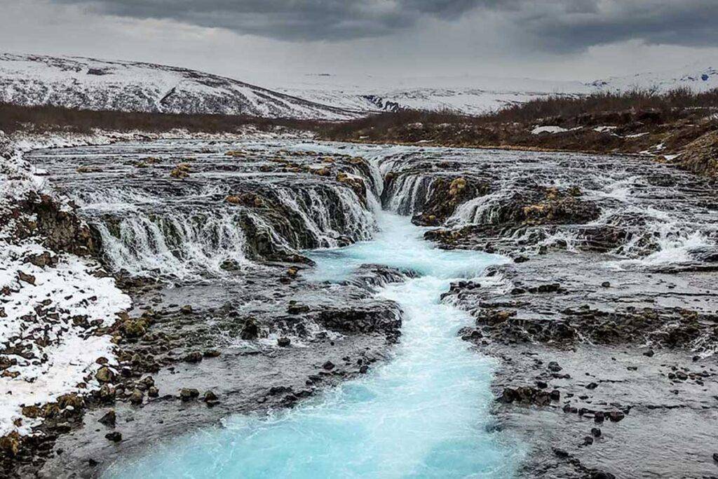 Bruarfoss Waterfall Iceland