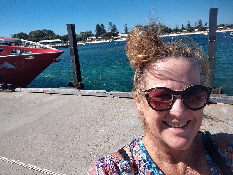 Waiting for the ferry home from Rottnest island