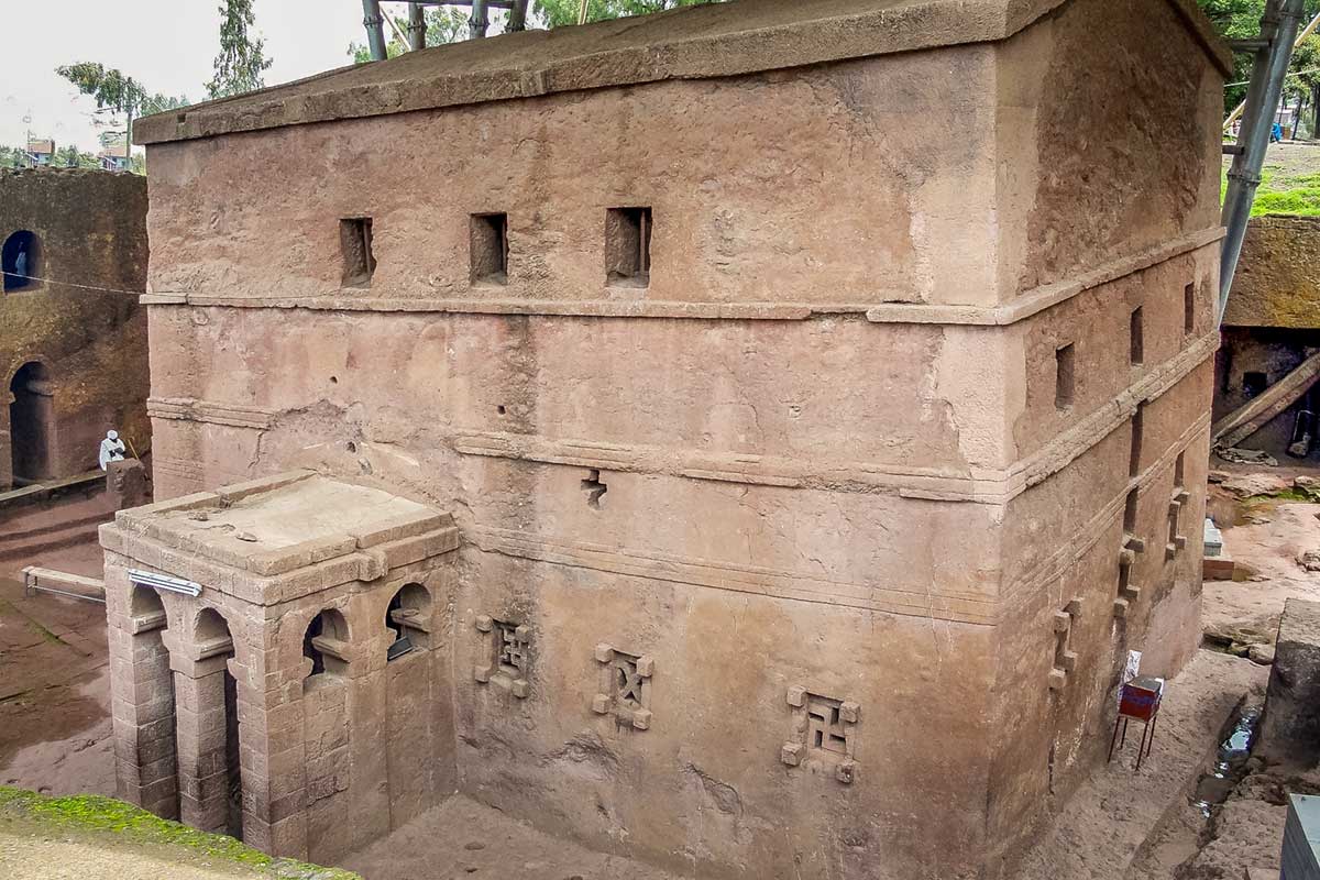 The Church of St Mary in Lalibela Ethiopia