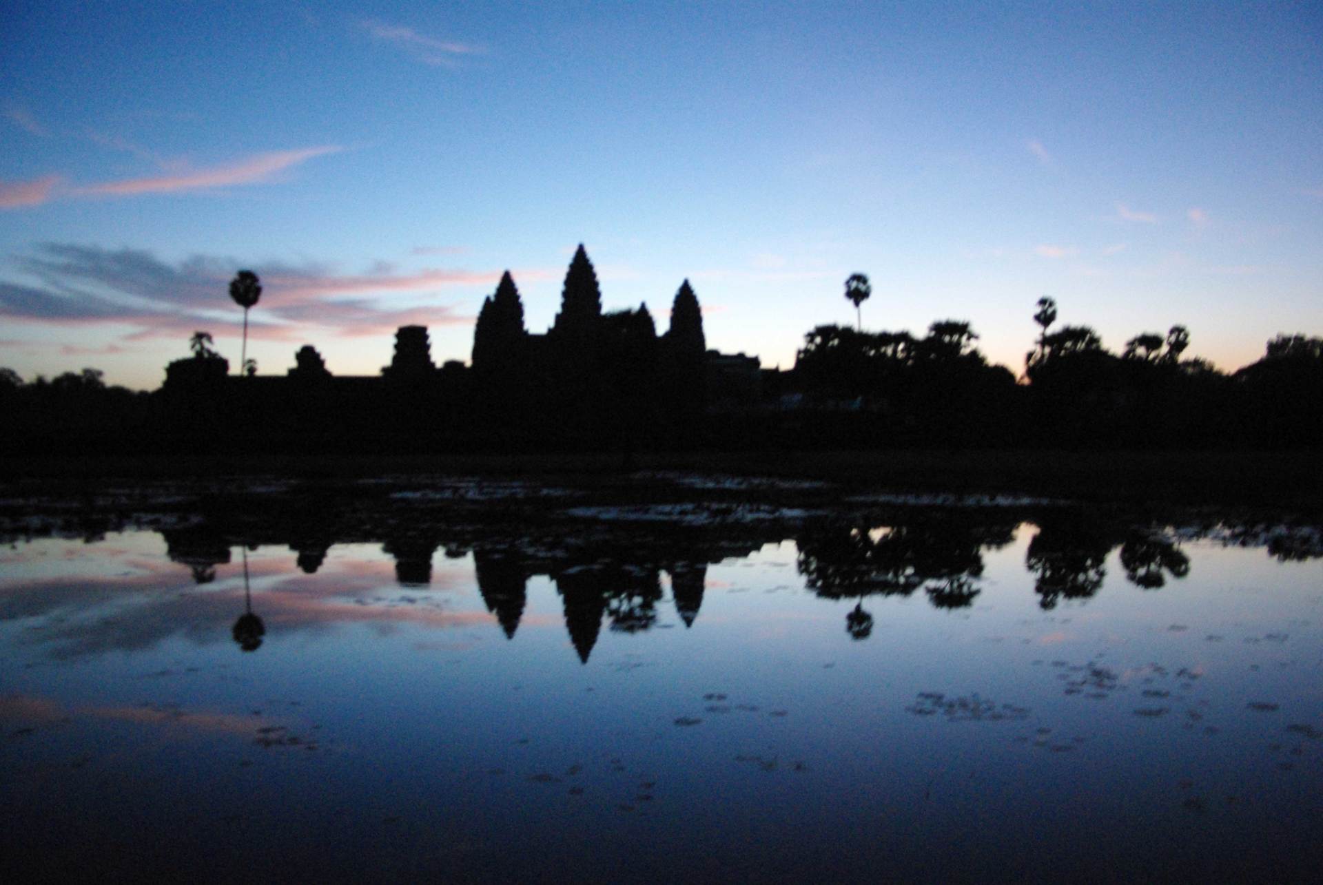 Angkor Wat From The Reflection pool