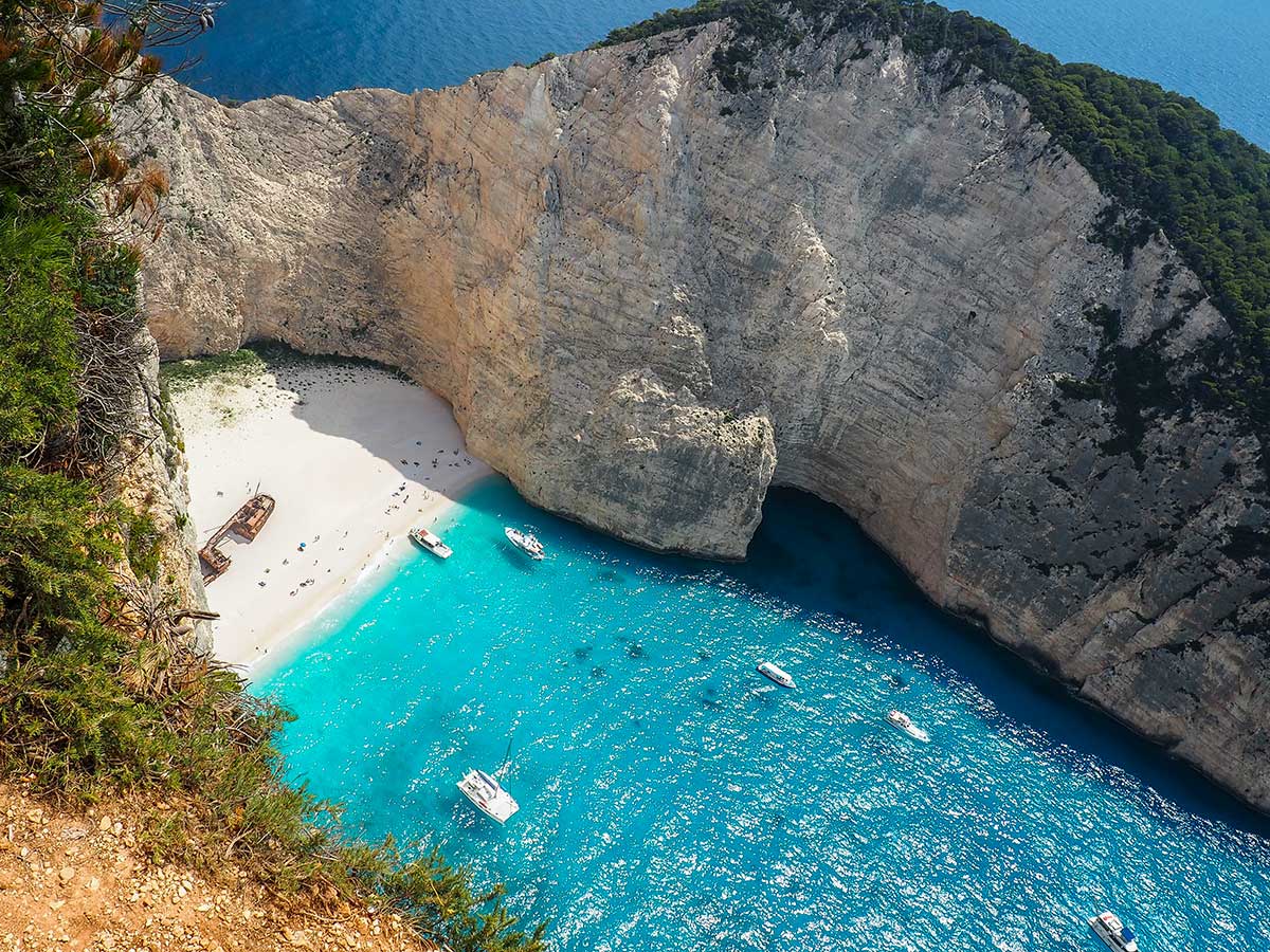 Shipwreck Beach is one of Zakynthos most popular tourist destinations