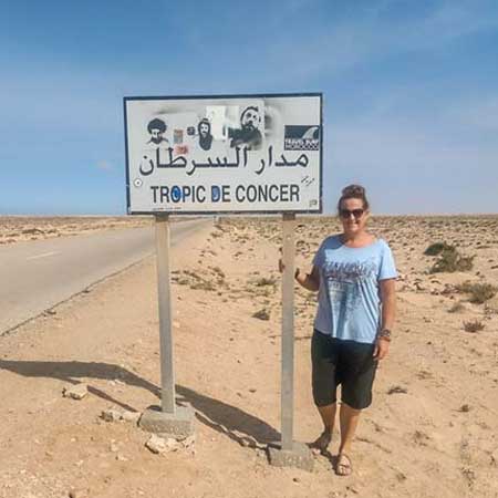 At the tropic of cancer in Mauritania
