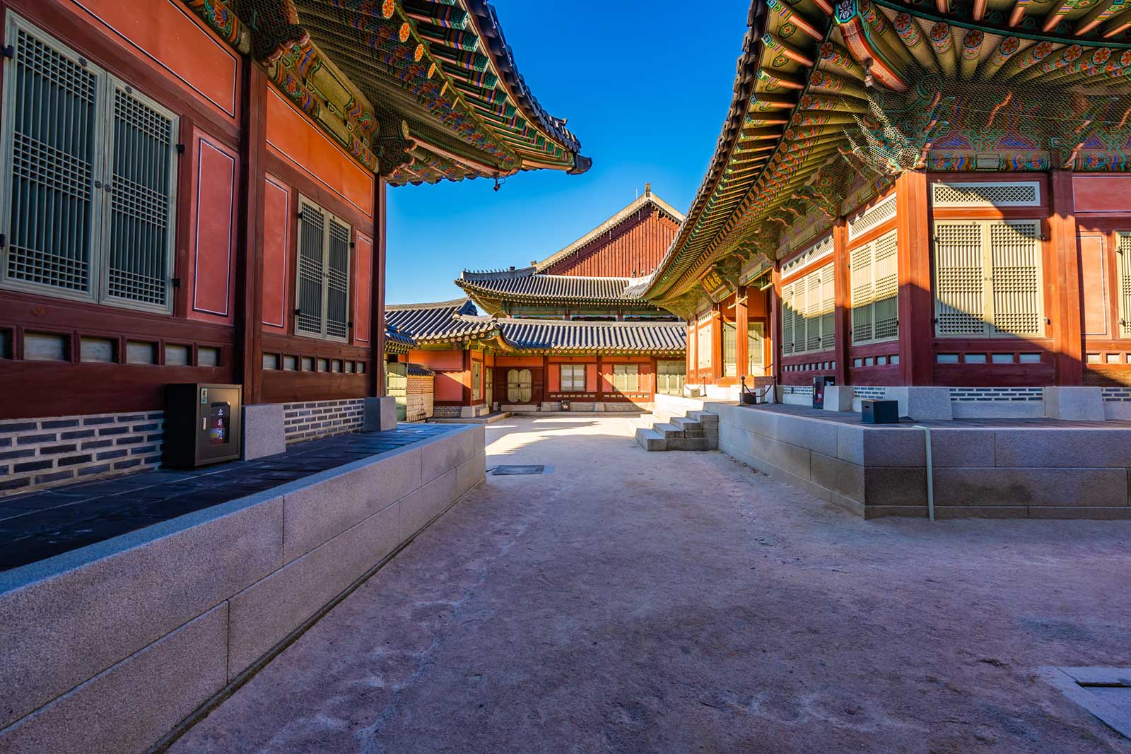 Inside the walls of Gyeongbokgung Palace