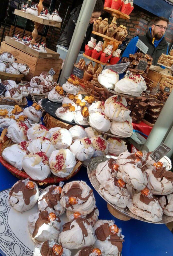 Sweets at a market stall in The Shambles