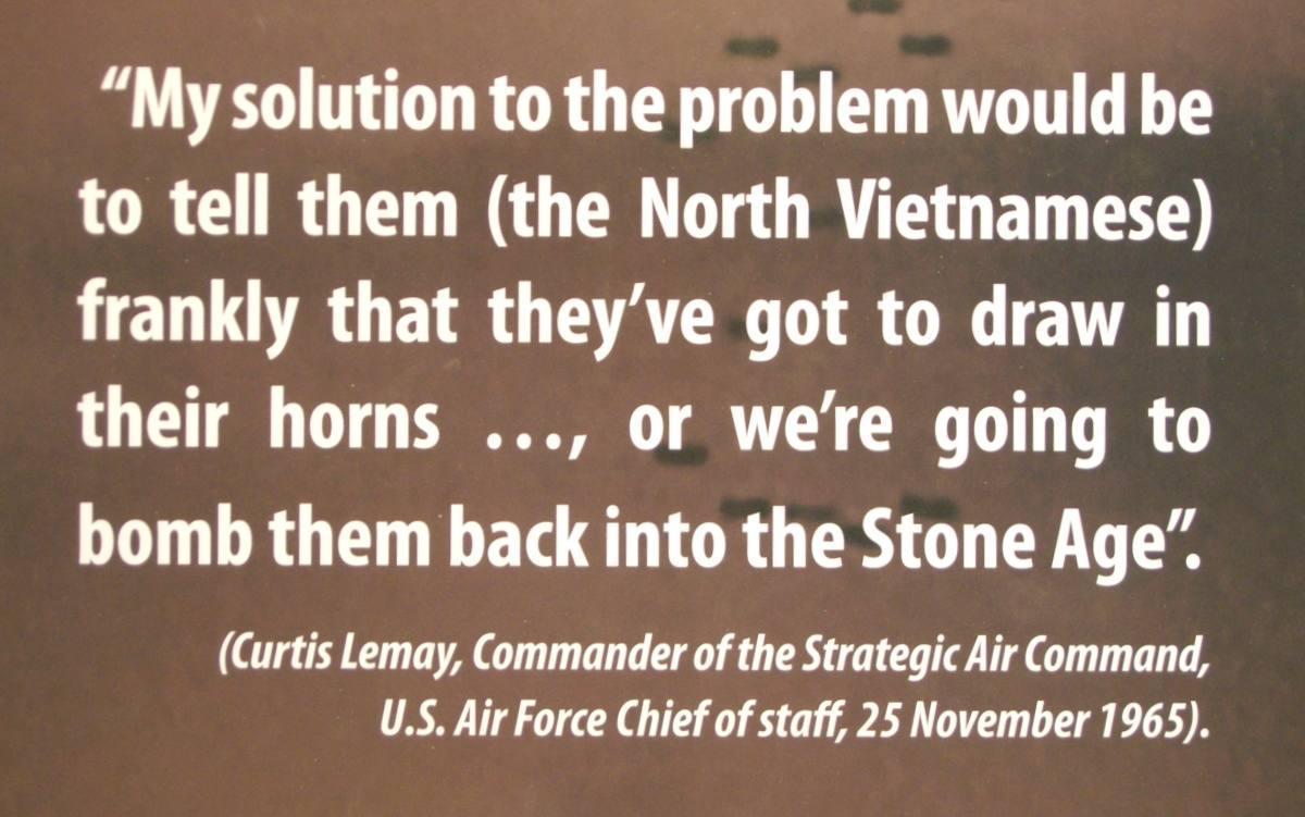 Curtis Lemay statement during the vietnam war