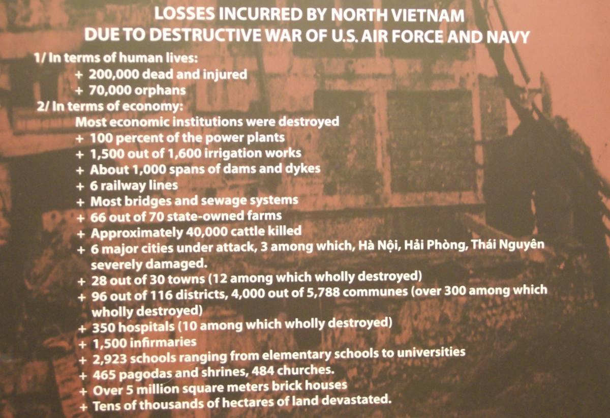 Losses vietnam suffered in the war