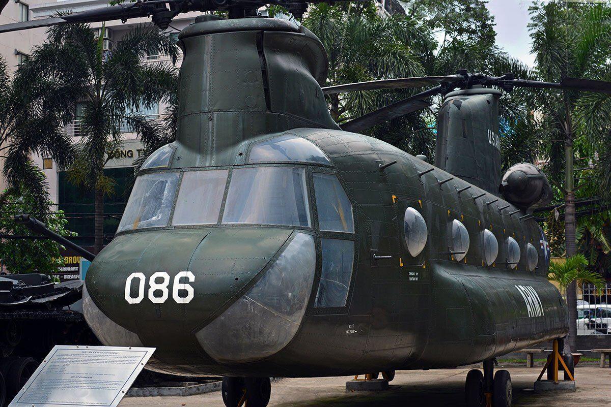 Helicopter at the War Remnants Museum Vietnam